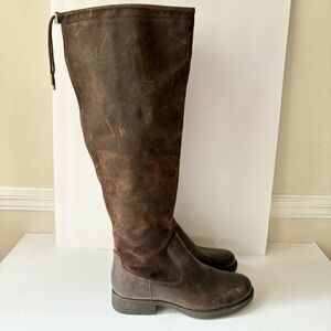 Born Borman Brown Suede Leather Knee High Boots